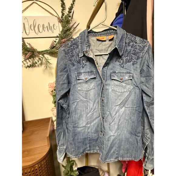 Wrangler Tops - Wrangler embroidery top S